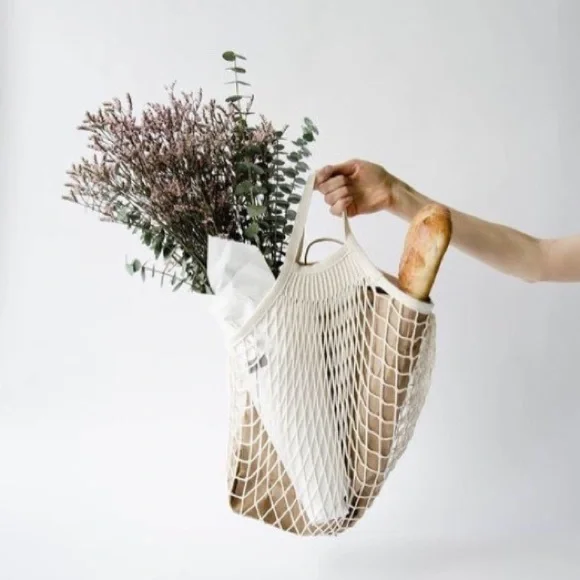 French Market Net Short Handle Tote - Picture 6 of 8